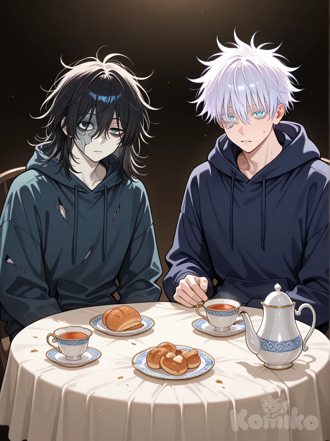 2boys, @bulka2-QHnV, @Gojou_Satoru, tea party