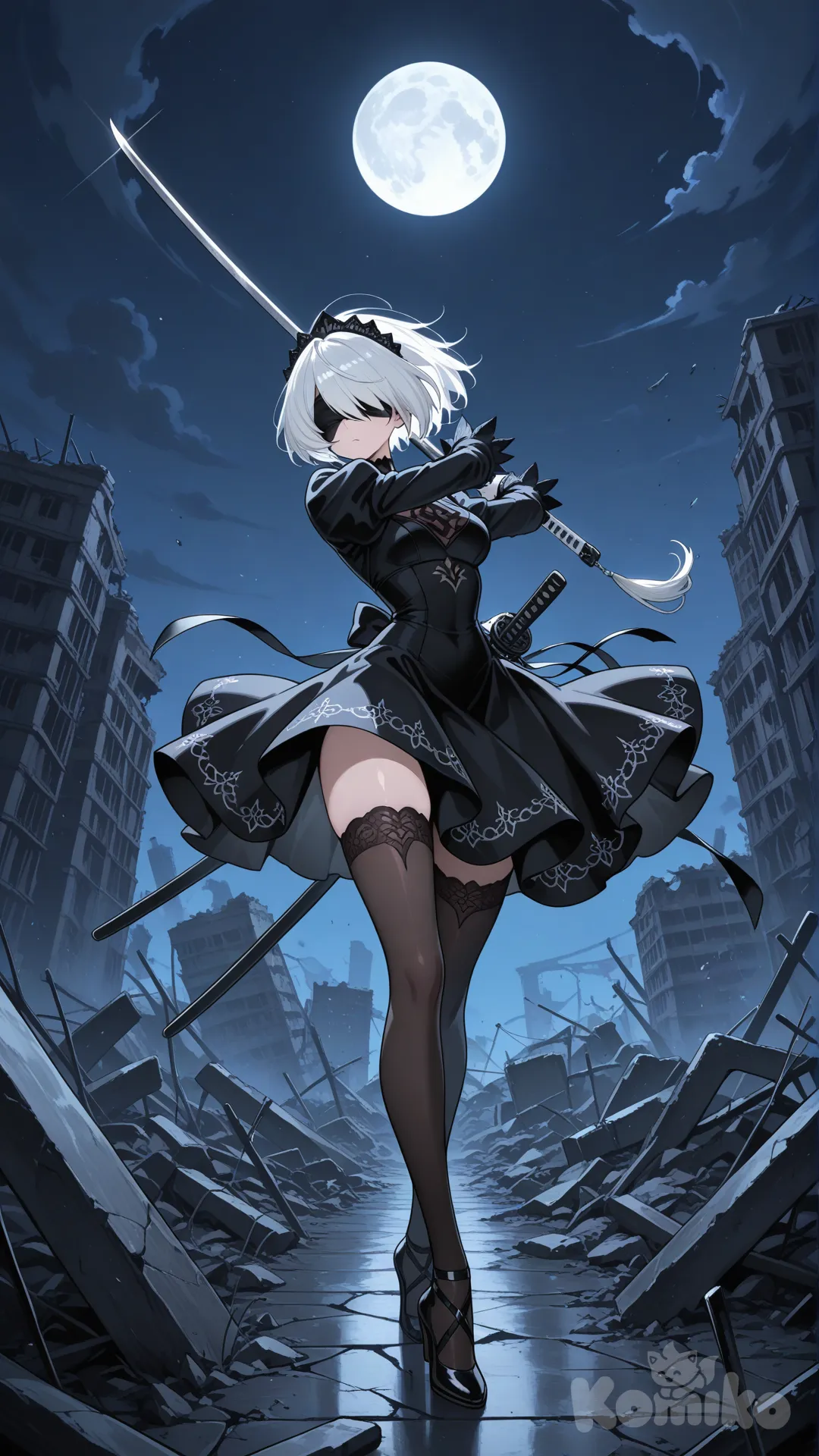 fondo de pantalla 2B yorkha