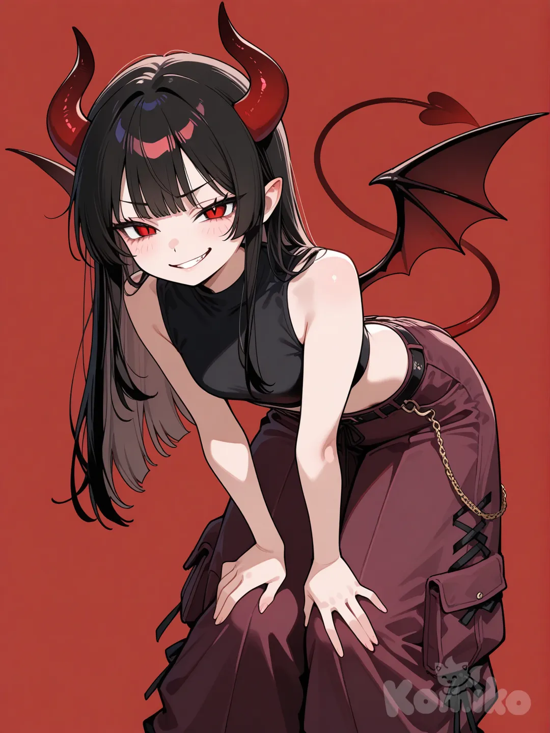 Sierra with black hair