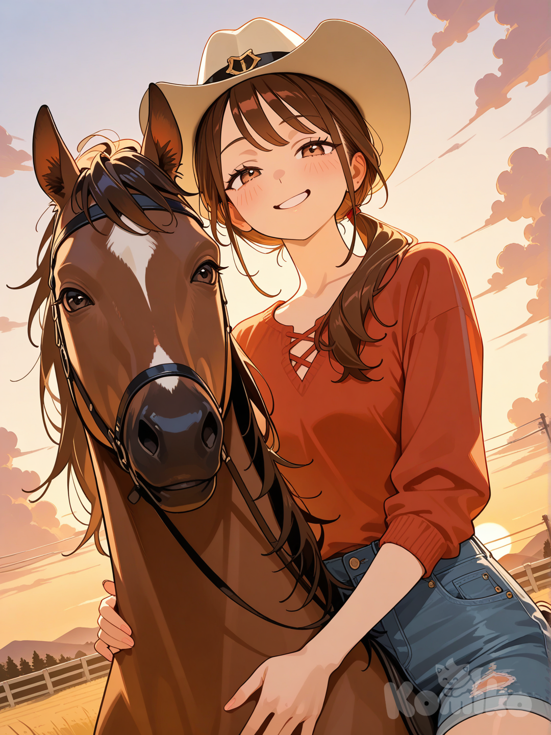 Delaney Riding Her Horse