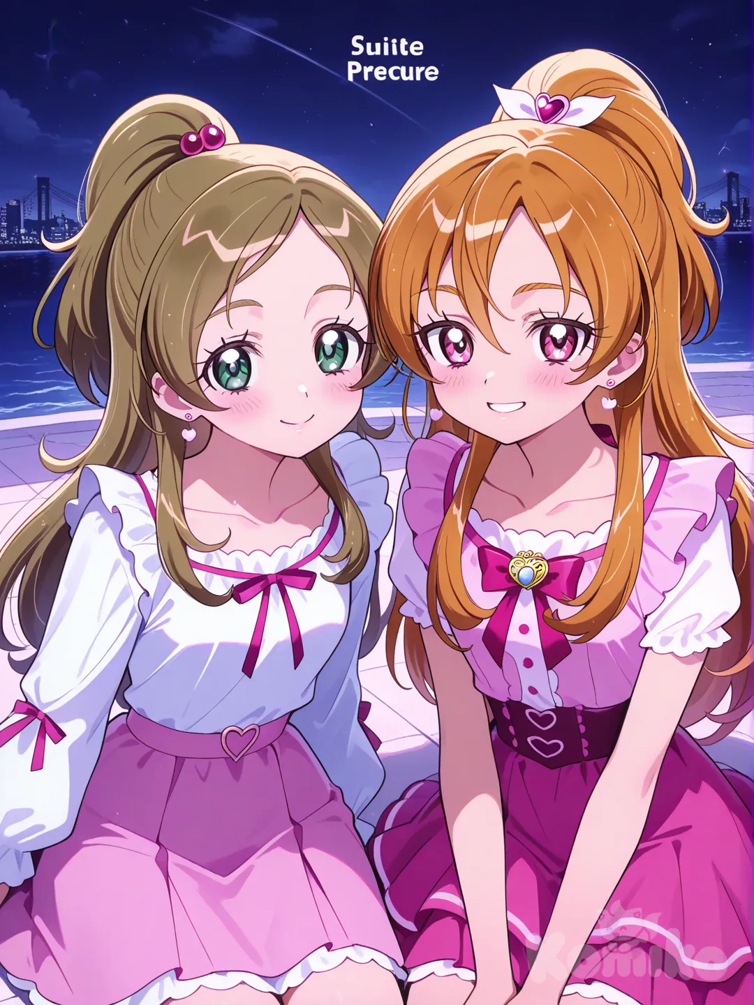 suite precure, suite precure art style, Hibiki Hojo & Kanade Minamono