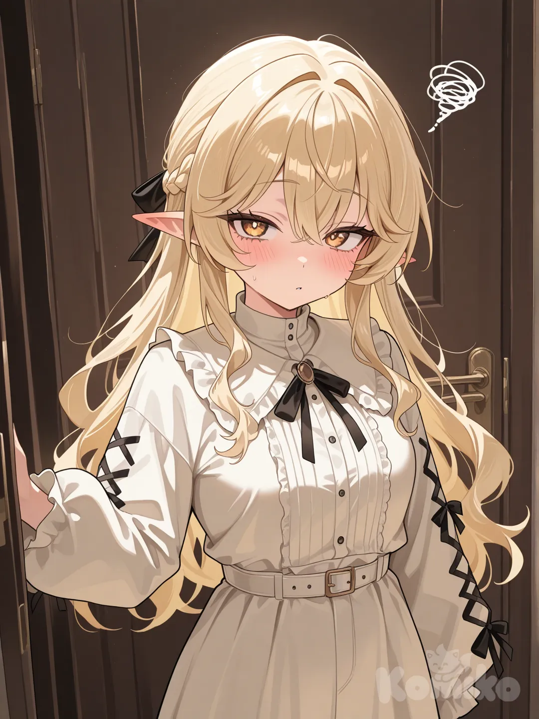 Голая аниме девушка