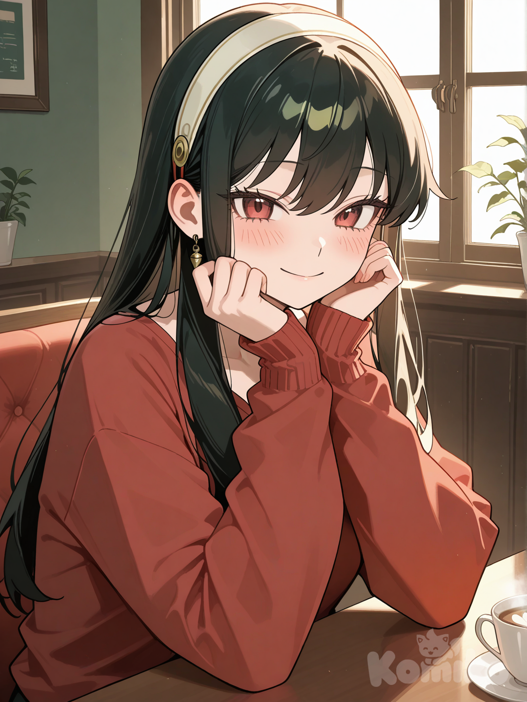 Yor Forger: Cozy Morning in the Cafe.