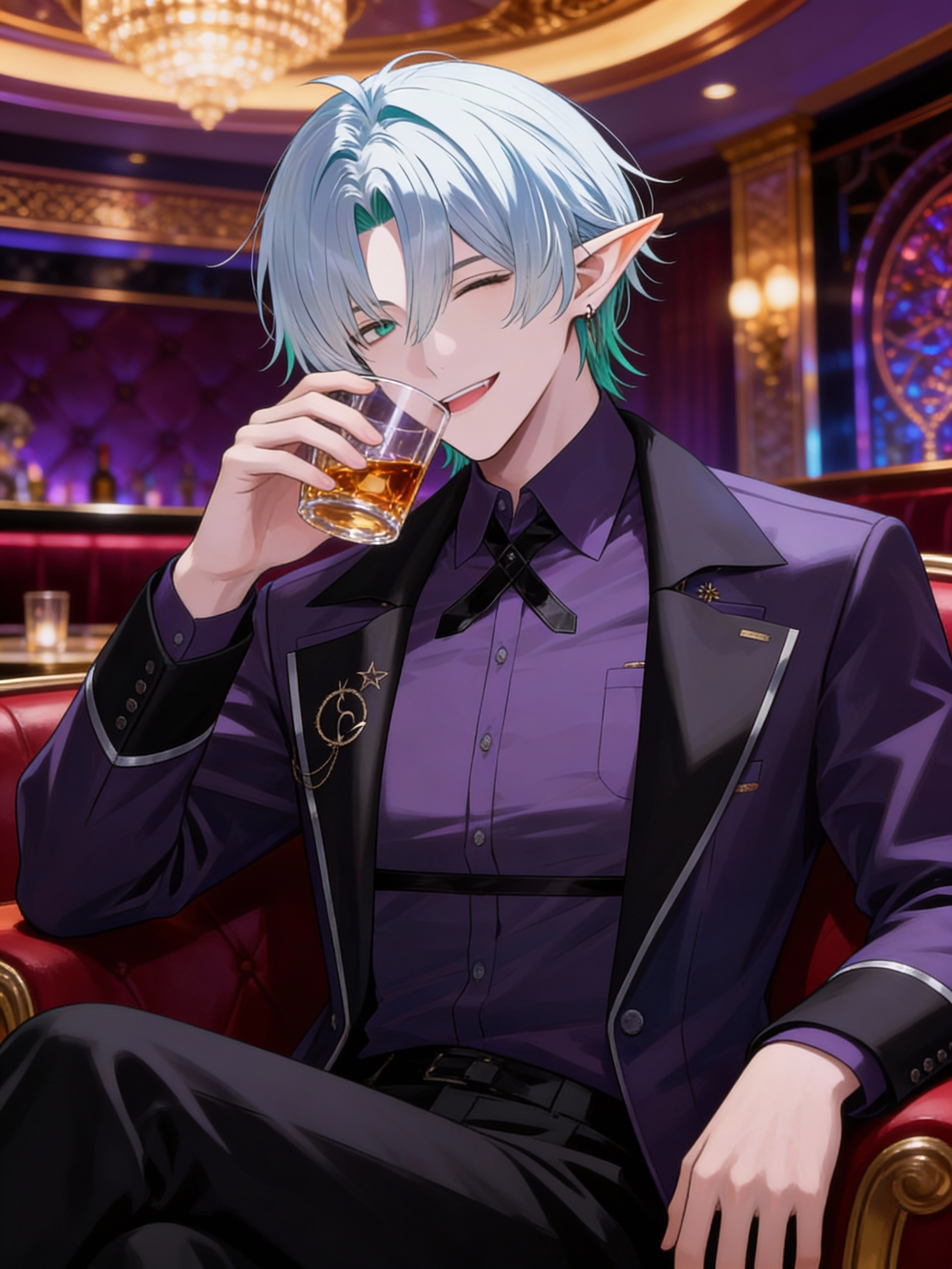 Drinkin' the night away