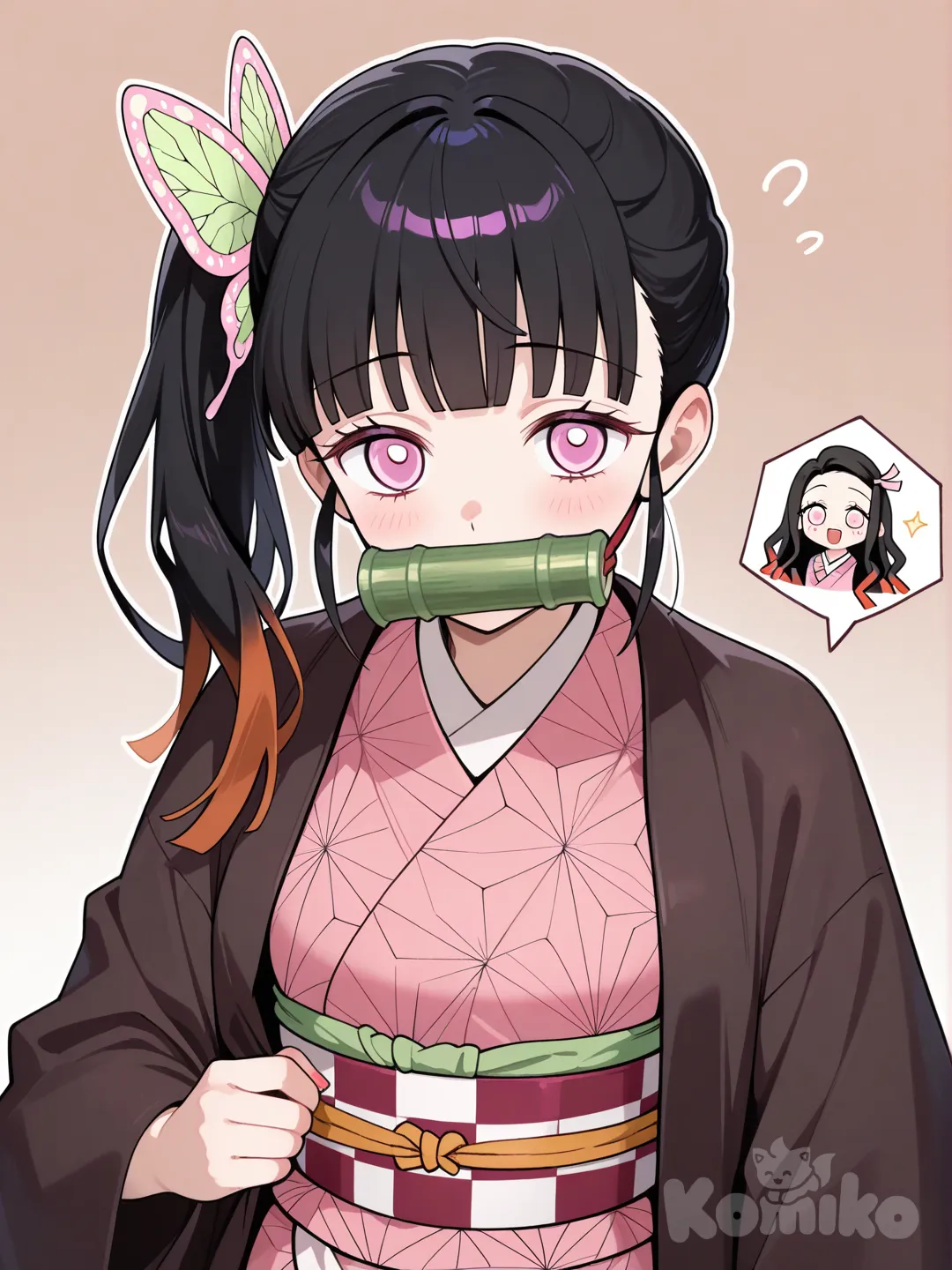 Kanao looks just like Nezuko