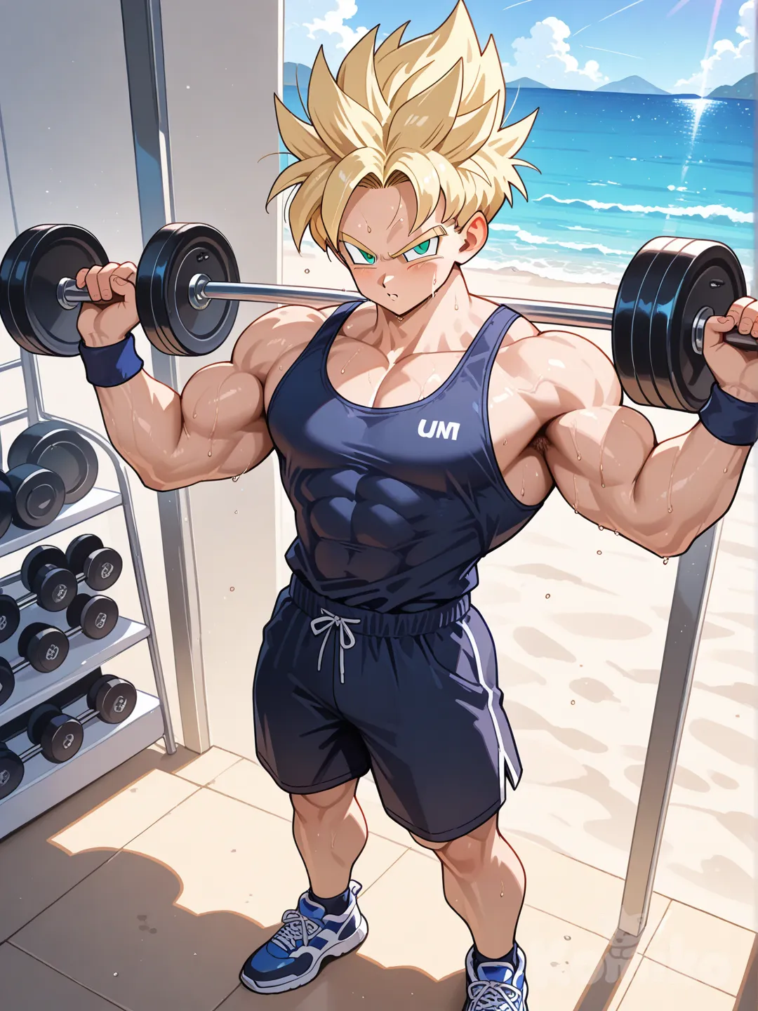 Trunks gym time