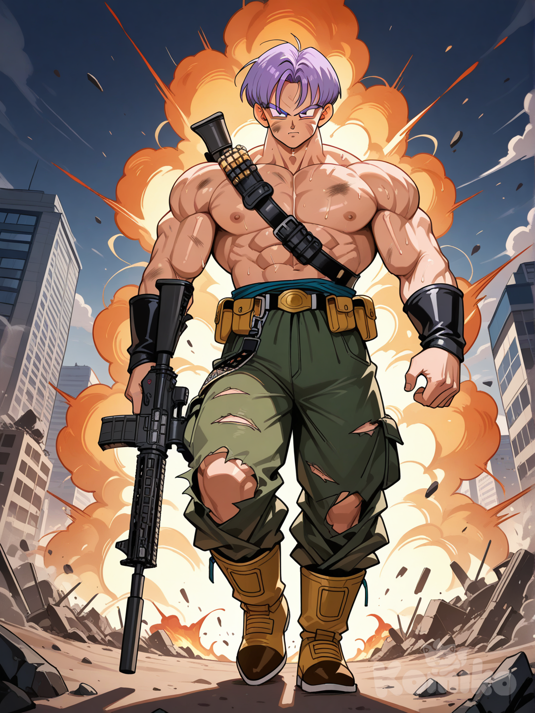 Trunks defeats Skynet