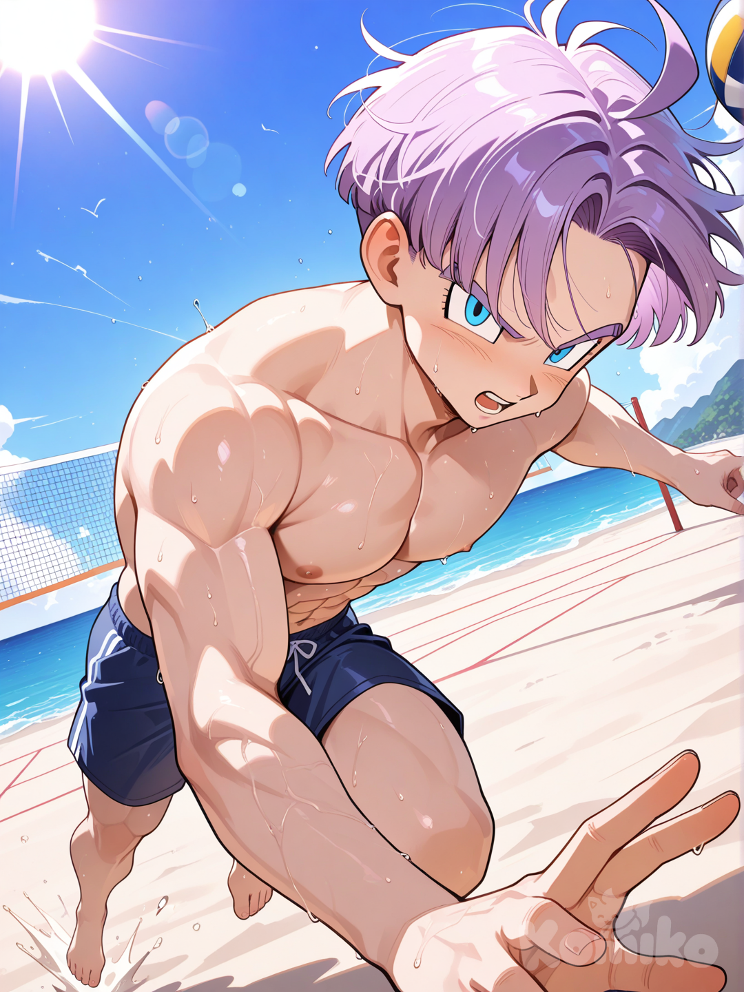 Trunks - volleyball star