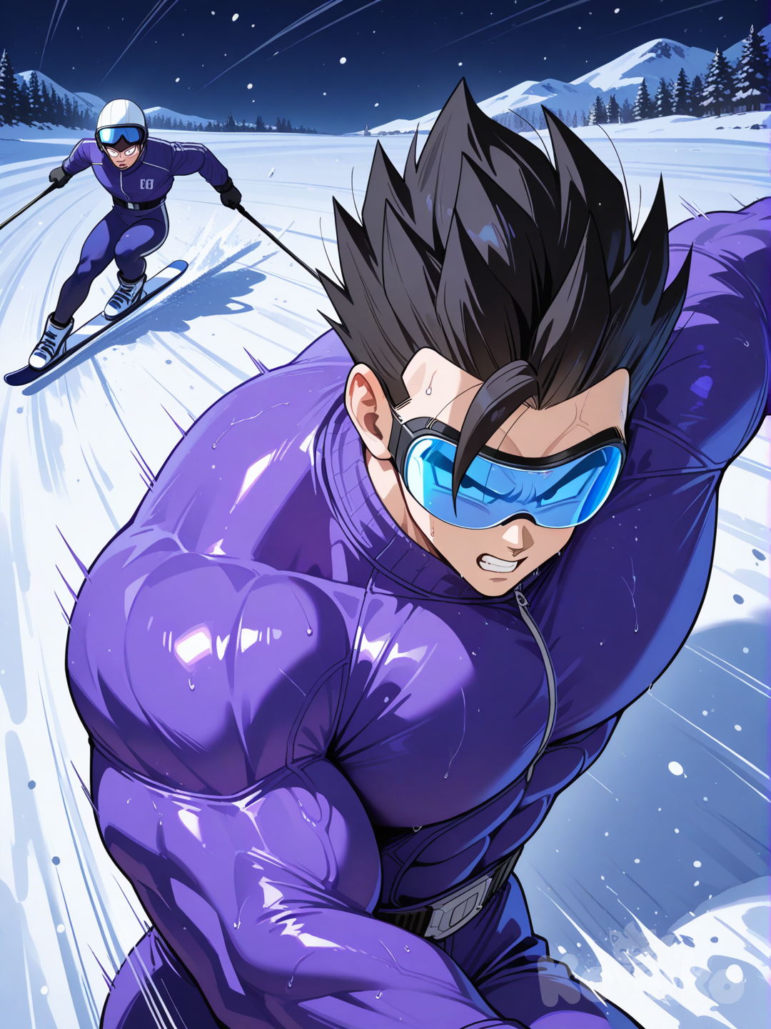 Skiing Gohan