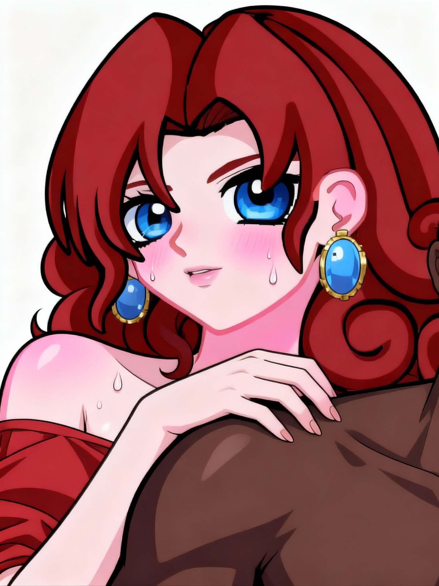 Dibujo anime estilo 2d, LineArt fino, cel shading, paint simple, ultra HD, maxima calidad, no background,

Same drawn, same pose, only replace The woman tone of skin, palé skin whit pink shading

EXACT FACE SWAP → replace womans head with the exactly reference image, light drops of sweat on the woman,

 3ac848082ab1e9b4205cfe96bbf386d6