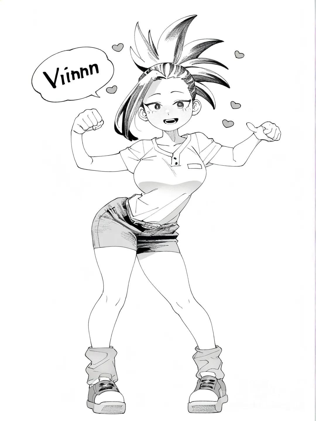 Yaoyorozu Momo, ♡ 𝒯𝒽𝑒𝒫𝒾𝓃𝓈𝒲𝒾𝓃 ♡, ♡ 𝒯𝒽𝑒𝒫𝒾𝓃𝓈𝒲𝒾𝓃 ♡, [grayscale-manga-style], ♡ 𝒯𝒽𝑒𝒫𝒾𝓃𝓈𝒲𝒾𝓃 ♡