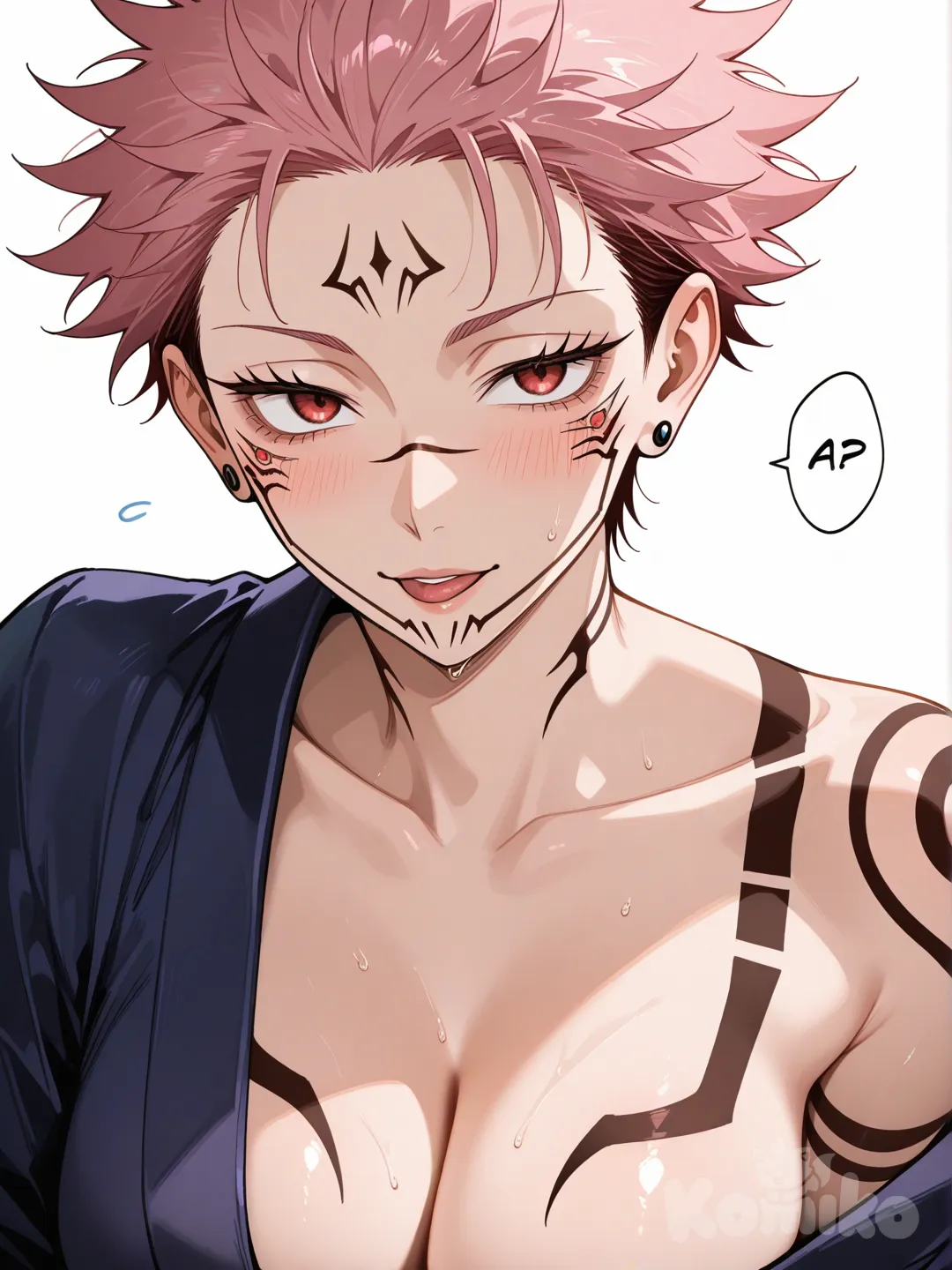 Ryoumen_Sukuna_(Jujutsu_Kaisen) , genderswap (mtf)