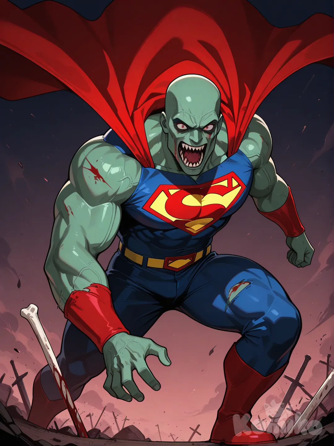 Superman zombie