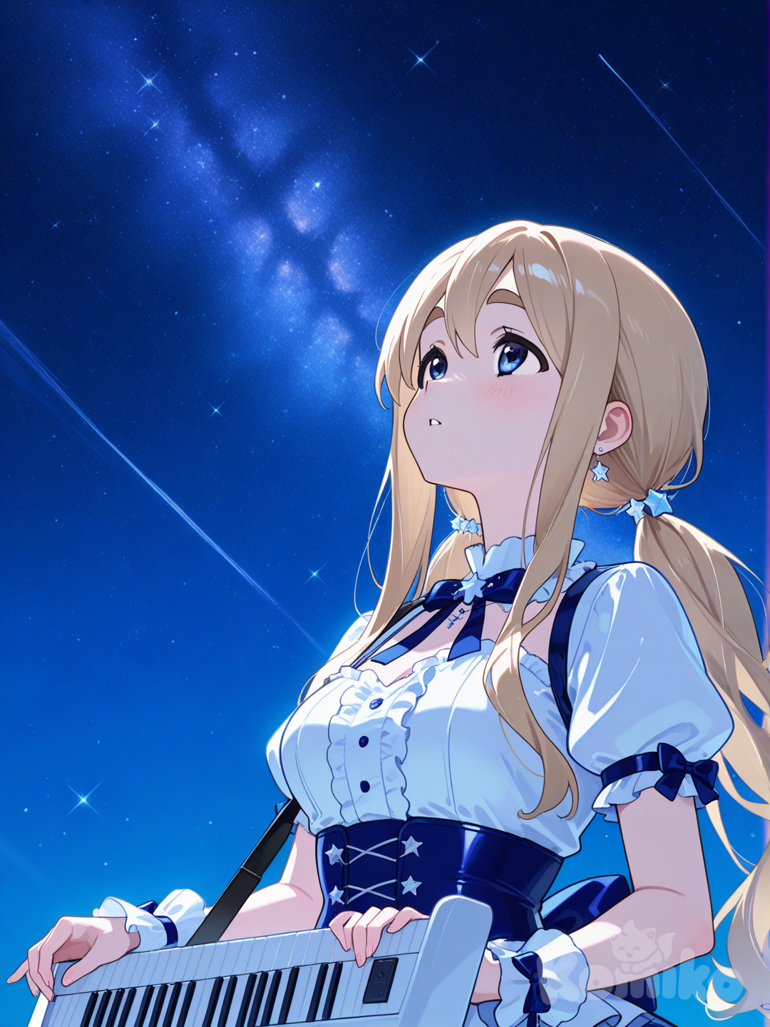 Kotobuki Tsumugi looking at the stars, 