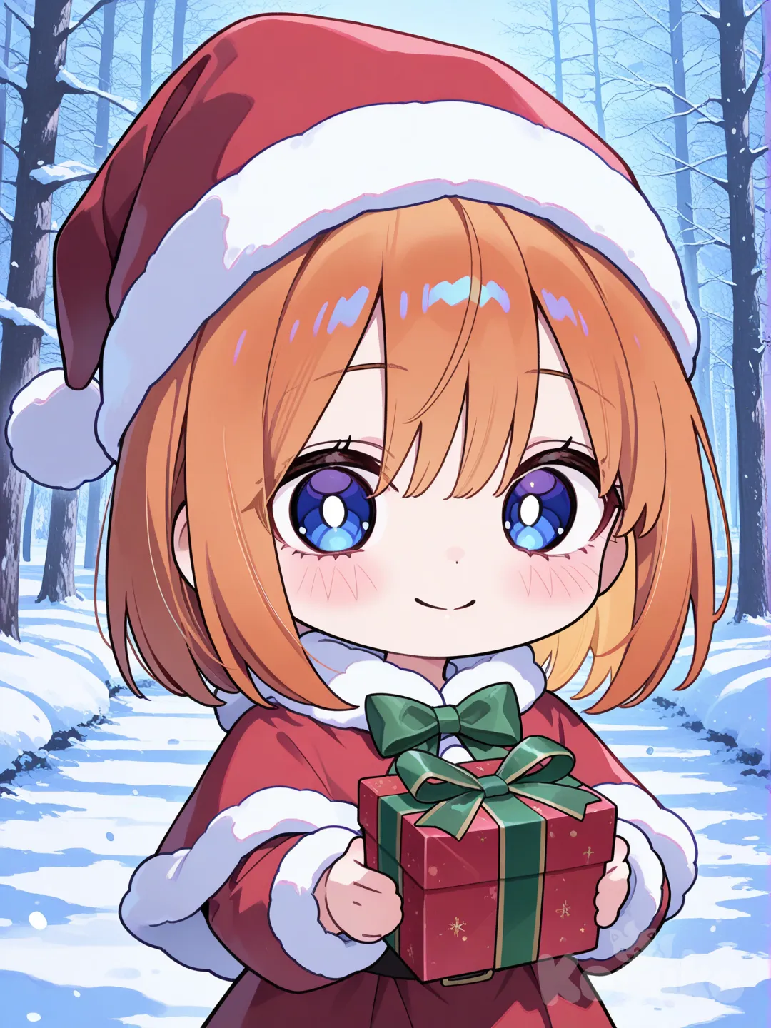 Yotsuba Nakano chibi navideña