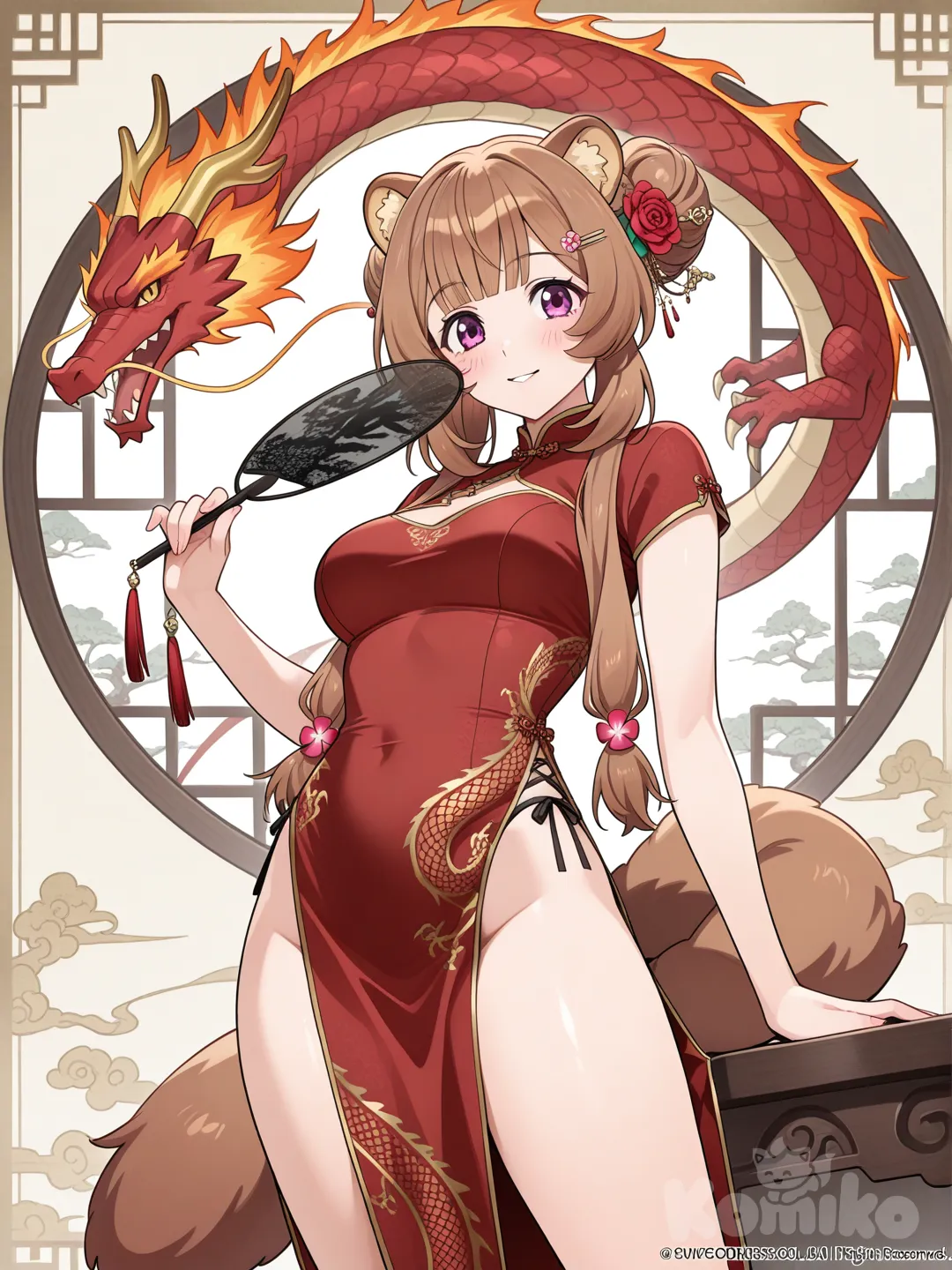 Raphtalia en vestido chino