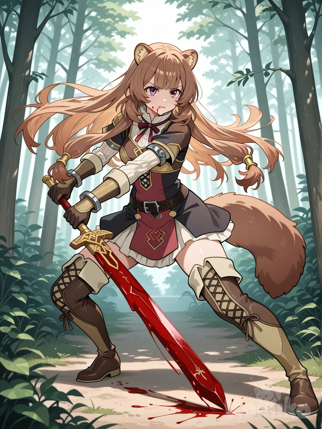 Raphtalia en ataque II 