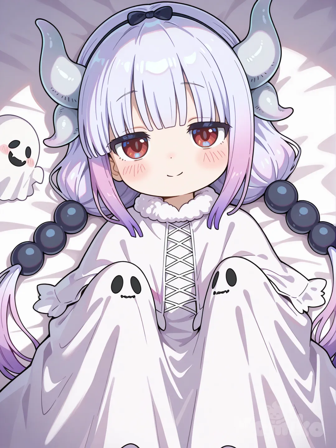 kanna kamui disfrazada de fantasma