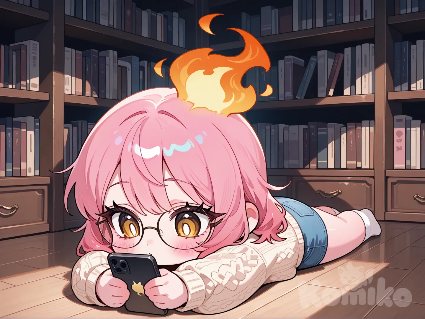 Lumi as a chibi person