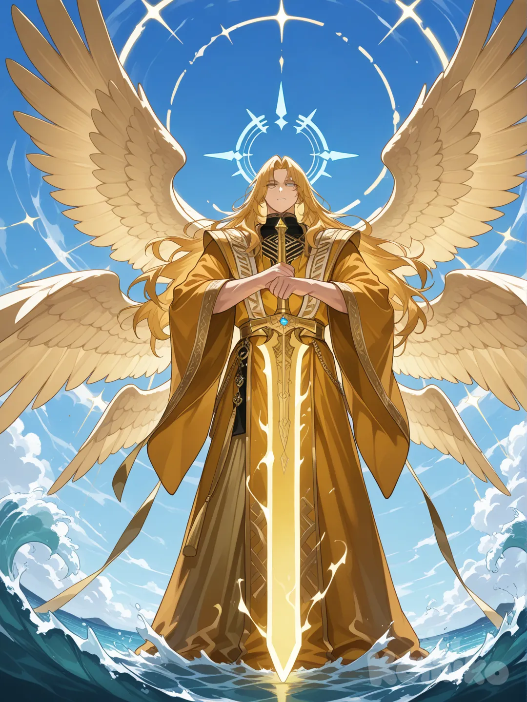 The god who rules the sky and the sea - GINDA