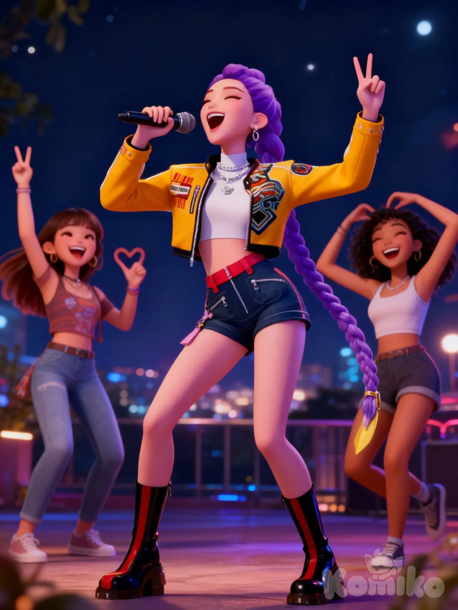 Rumi Onstage Performing with Lucky Fans!