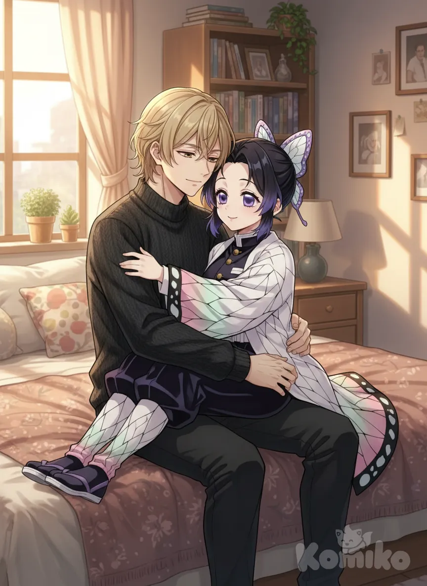 Hazzvool обнимает Шинобу Кочо