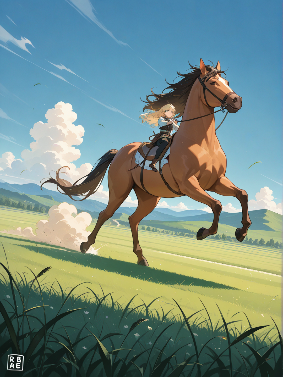 Grassland Horseback Riding