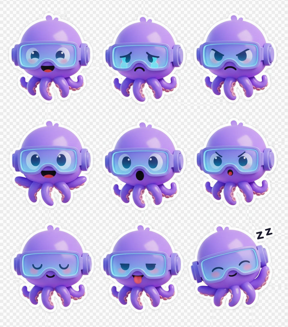 多维视界章鱼表情包