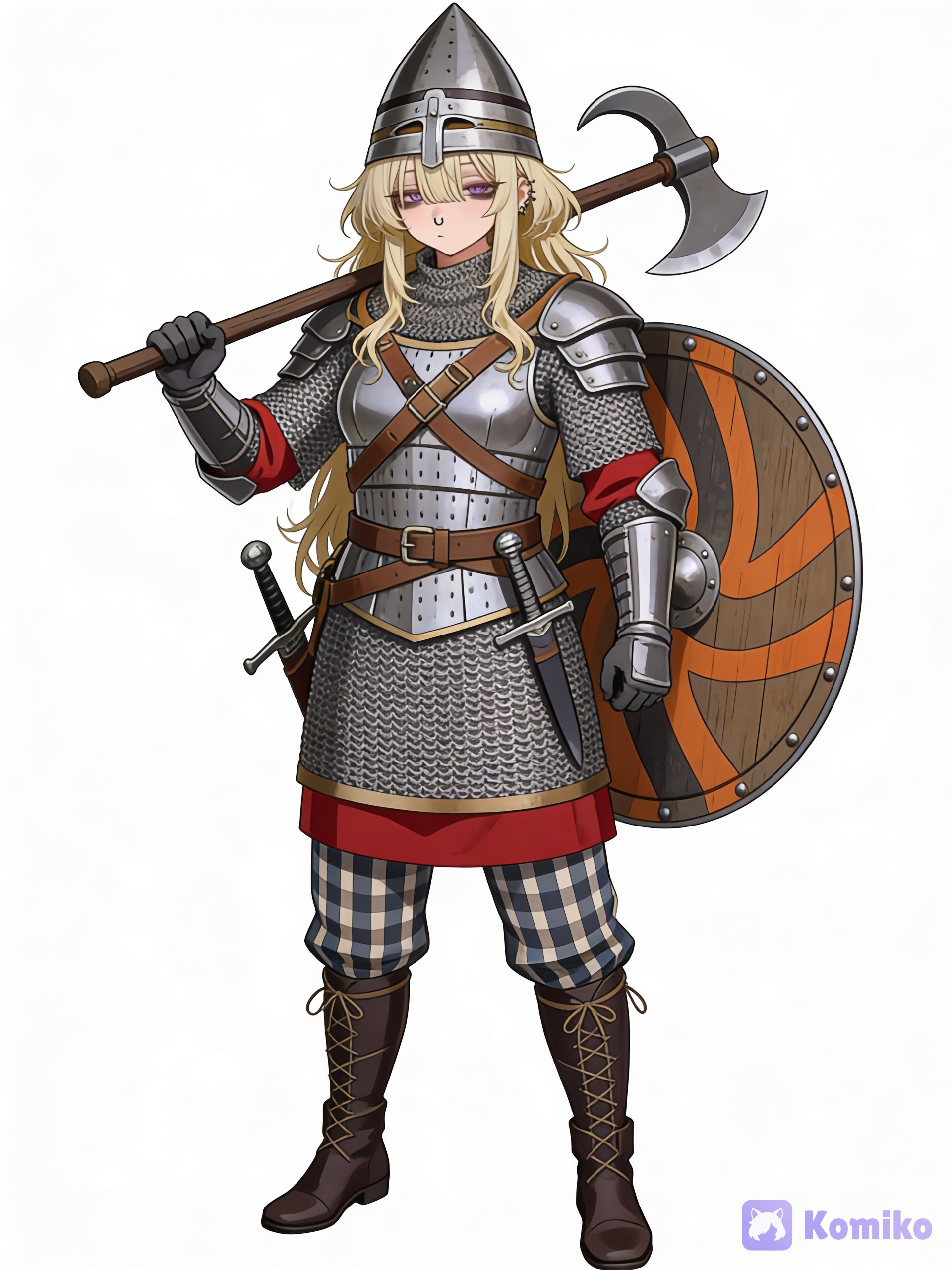 Kory en armure de médiéval fantaisie