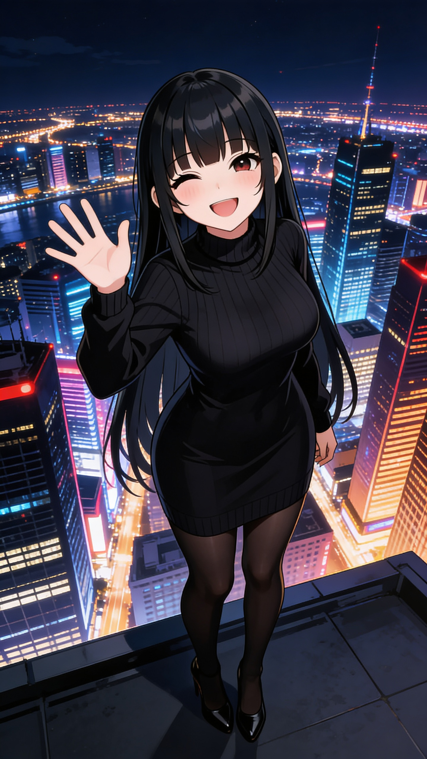 The beautiful night scene