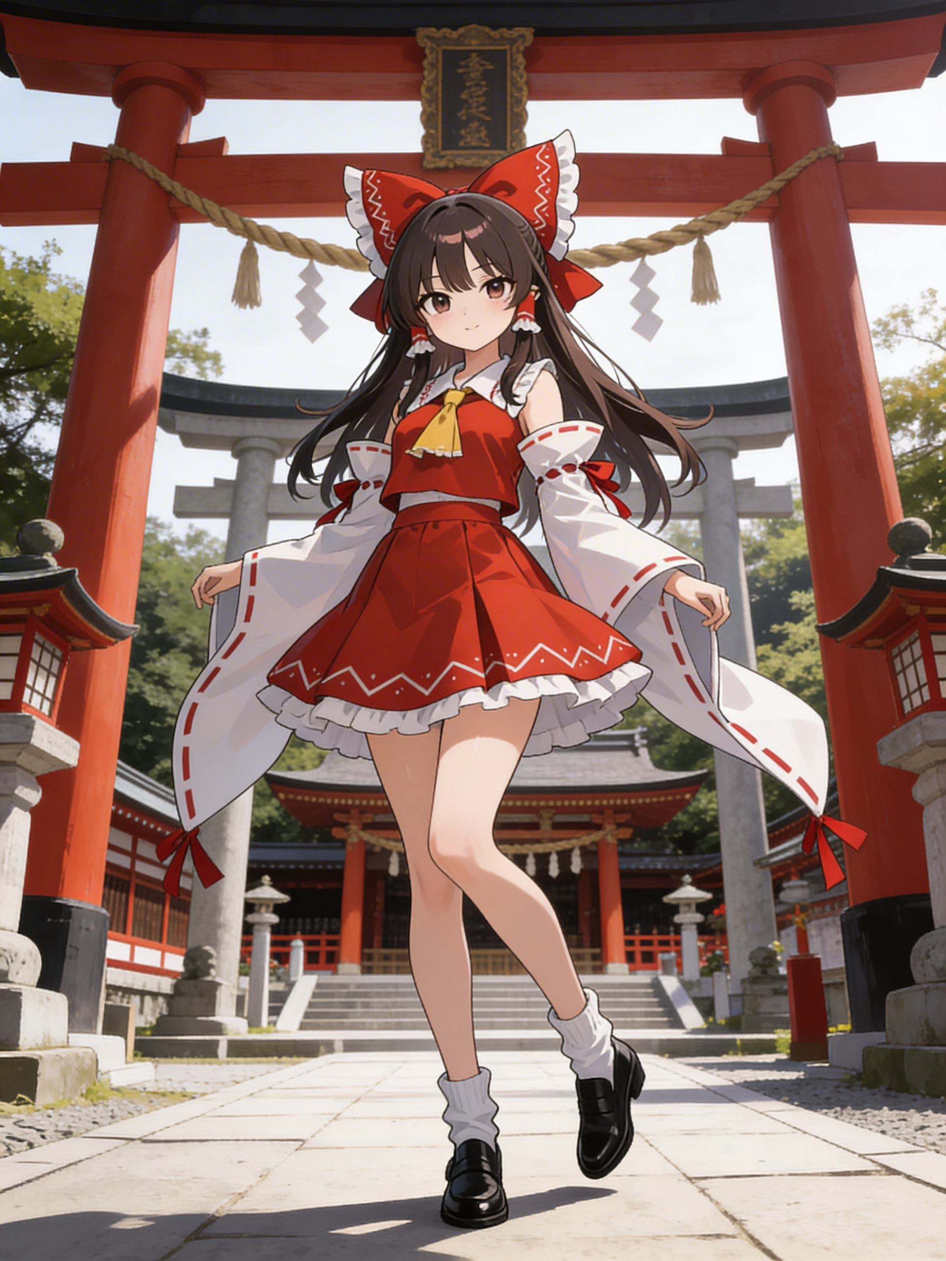 東方プロジェクトのメイン主人公博麗霊夢!❤️