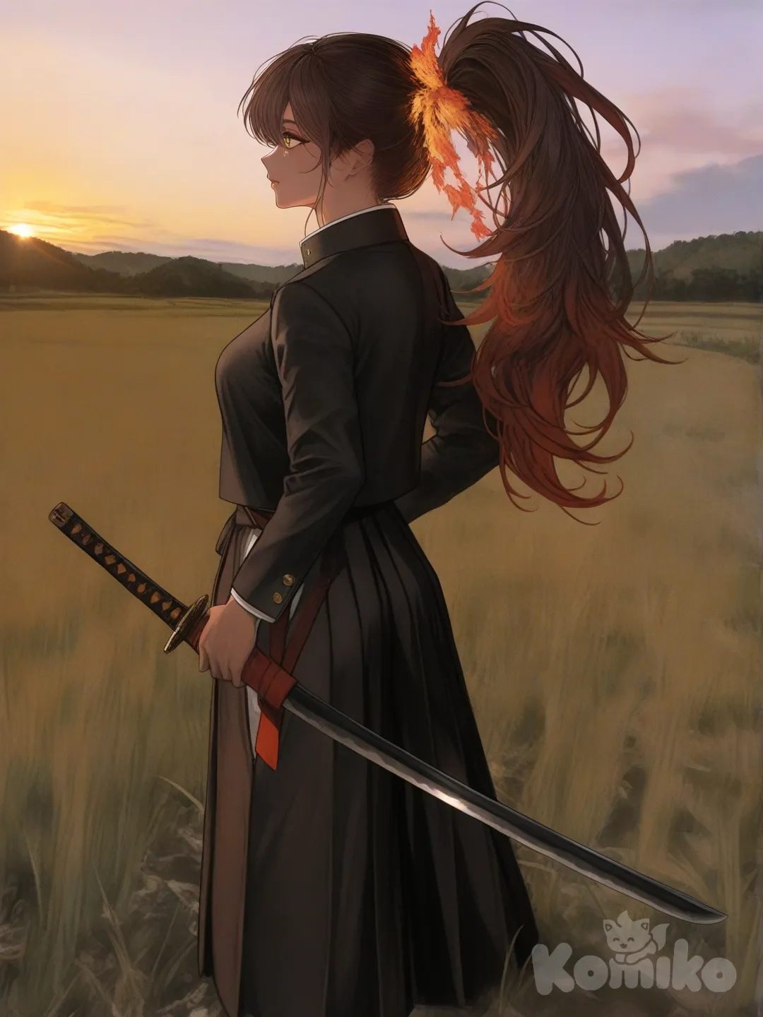 Stroll in the vast fields