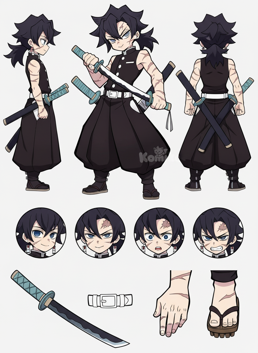 Character sheet for Nines