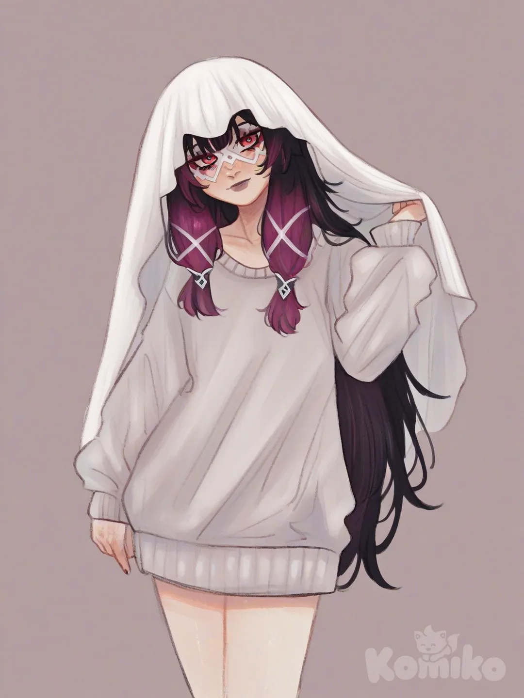 A veil hides lots, but not me.