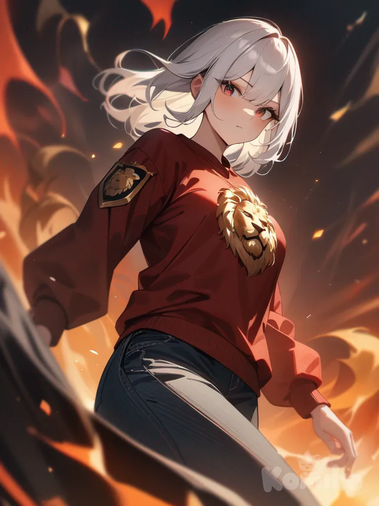 Arte com IA: Criar um personagem branco cabelo ... | KomikoAI, image size:768x1024