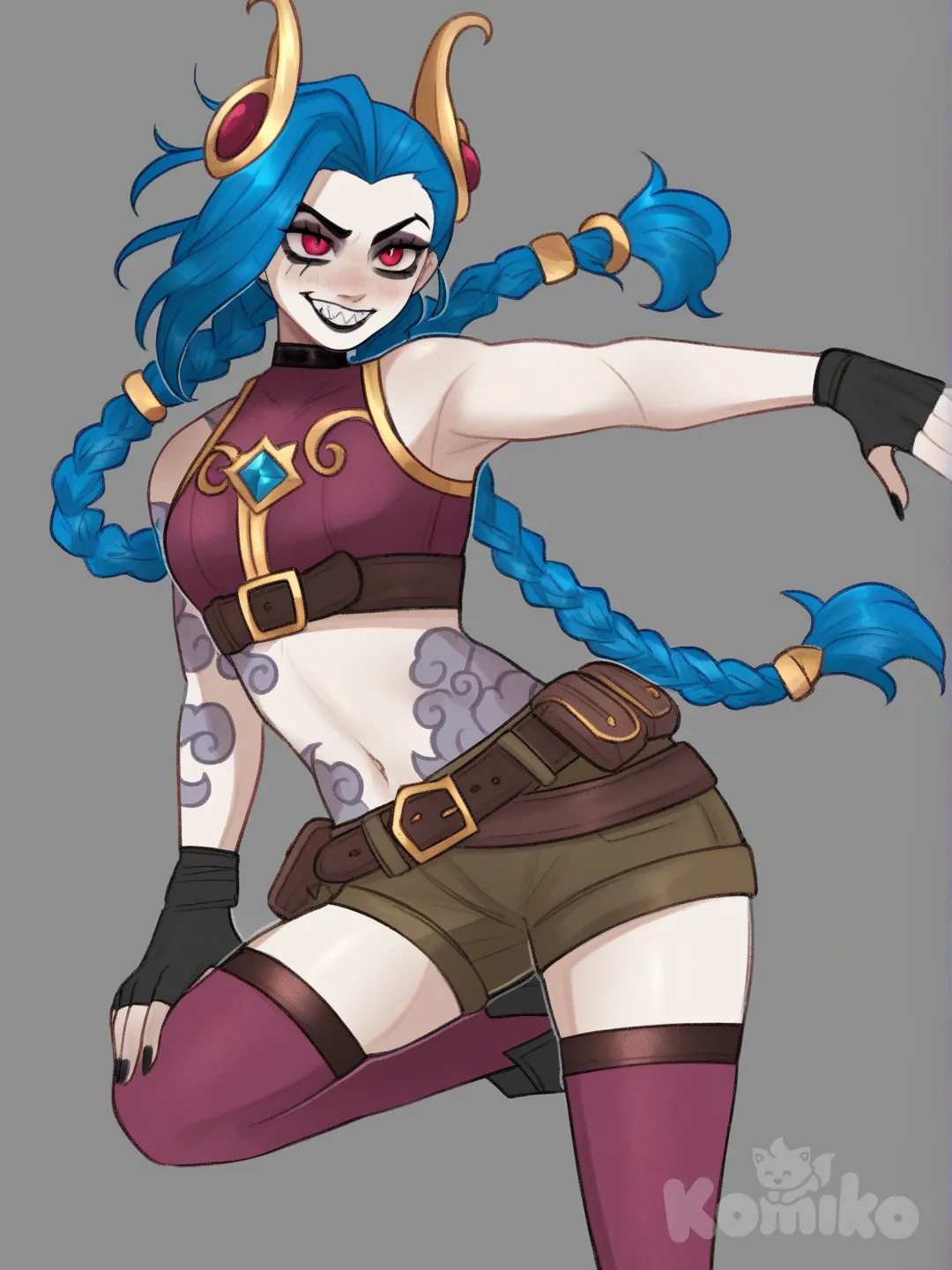 [soft-shaded-moe-style], @Jinx_(League_Of_Legends)