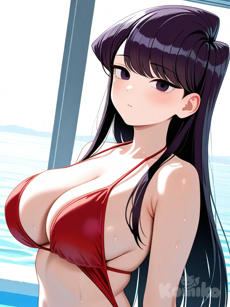 komi shouko, swimsuit