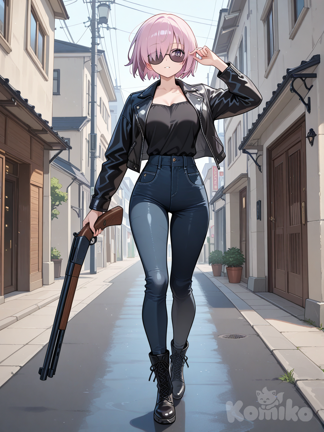 Mash Kyrielight as The Terminator 02 