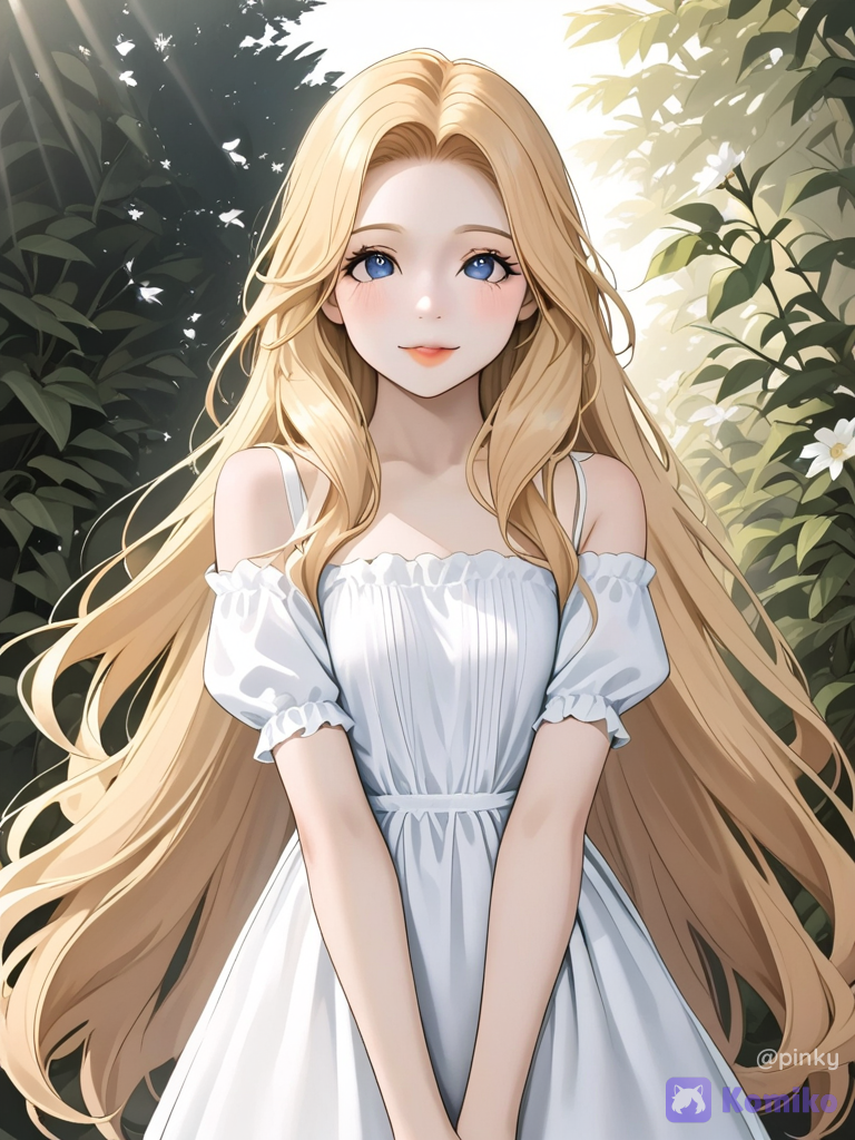 nunnally vi britannia, Cute shoulder-length hair,cosplay princess along with the birds in the garden[luminous-k-portrait-style]