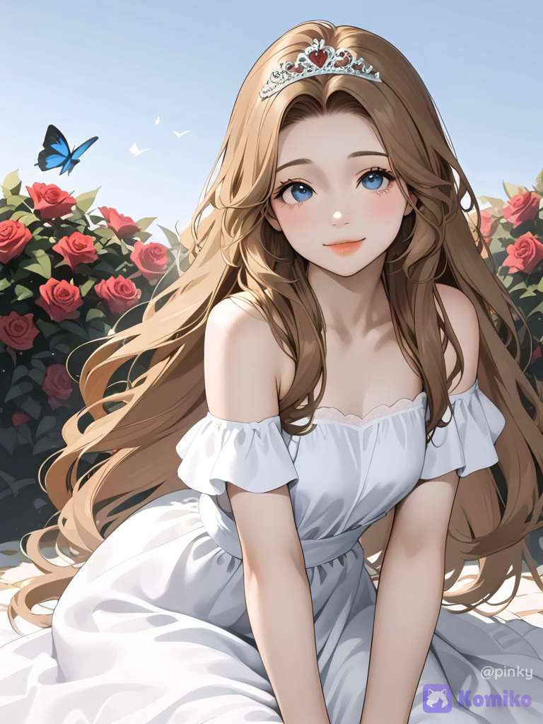 nunnally vi britannia, Cute shoulder-length hair,cosplay princess along with the birds in the garden[luminous-k-portrait-style]