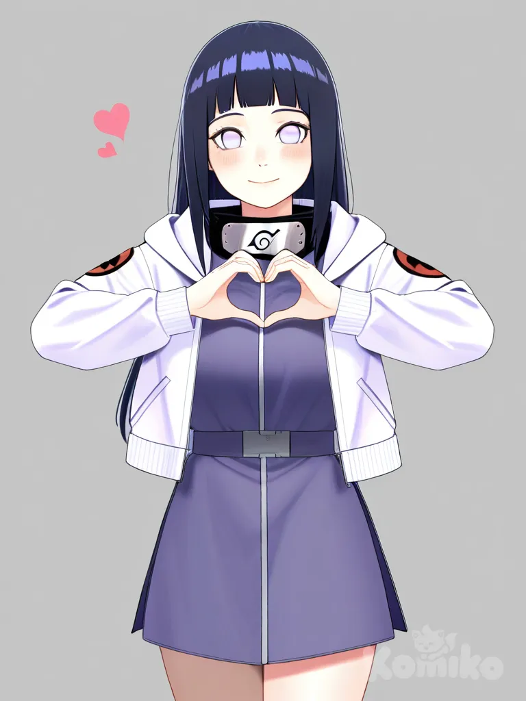 hyuuga hinata, heart hands