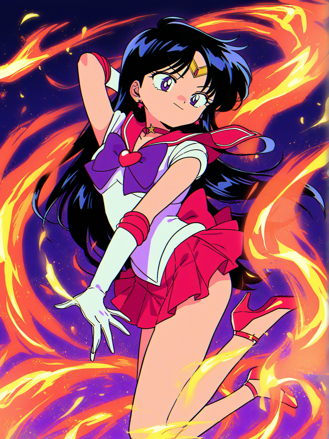 [90s-shojo-style], sailor mars
