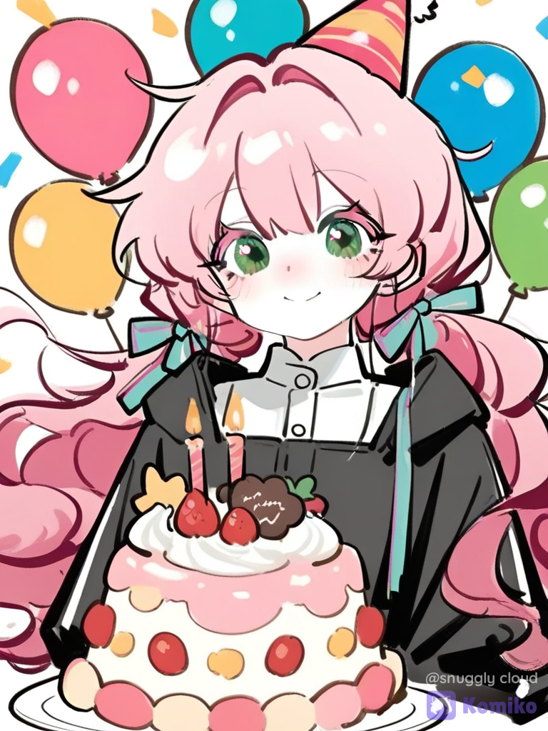 粉髮女孩生日派對🎂✨