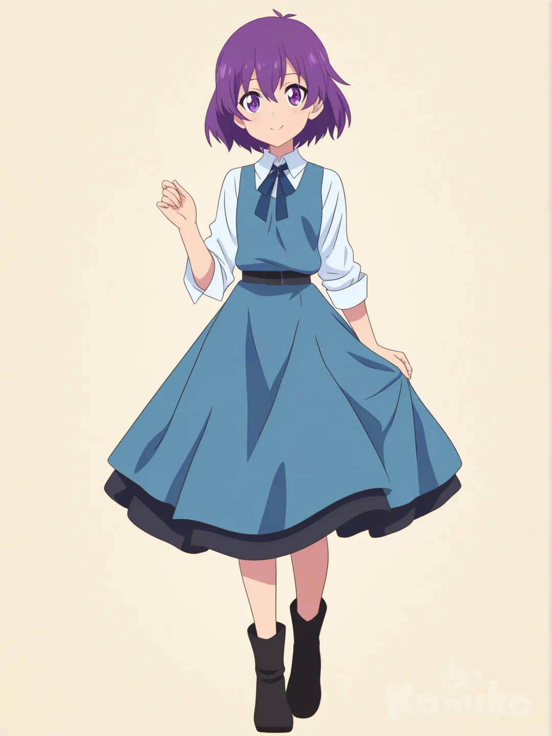 purple eyes, full body, beautiful anime waifu, portrait style, face, highly anime art, [pop-anime-style]