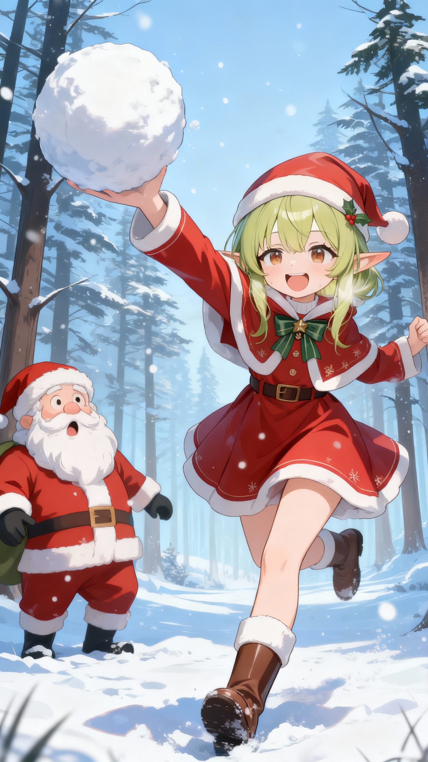 Baby Santa is concerned.