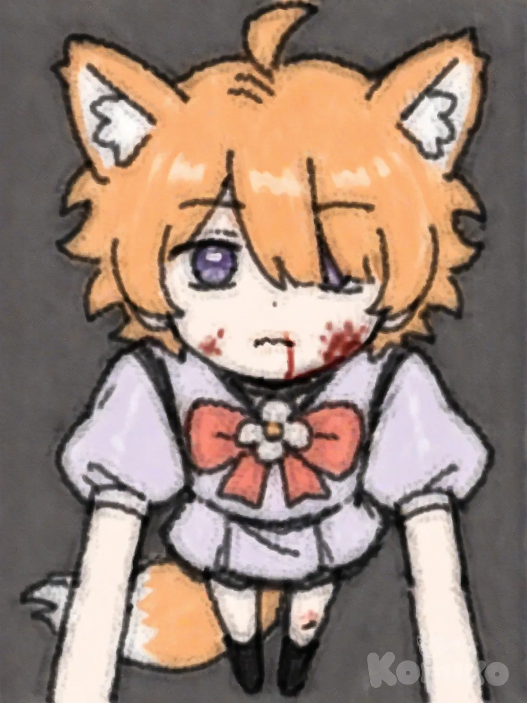 @Komiko_Chan, [deep-fried-meme-style],deadpan,beatup