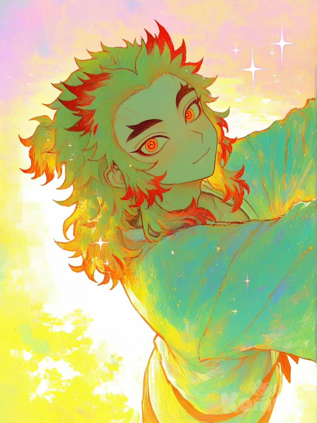 Rengoku doing kawaii dance🫠