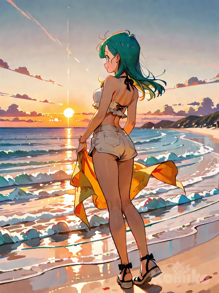 Bulma - Atardecer en la playa 