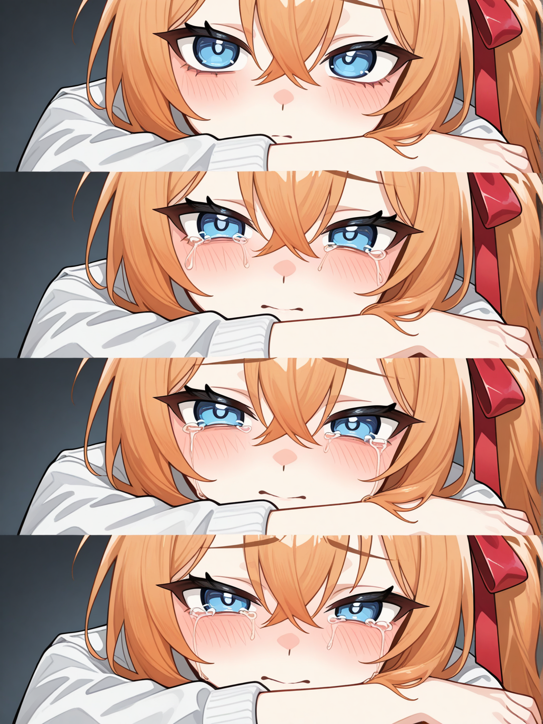 @Kalina_(Girls'_Frontline), crying, hugging the Girls' Frontline Commander