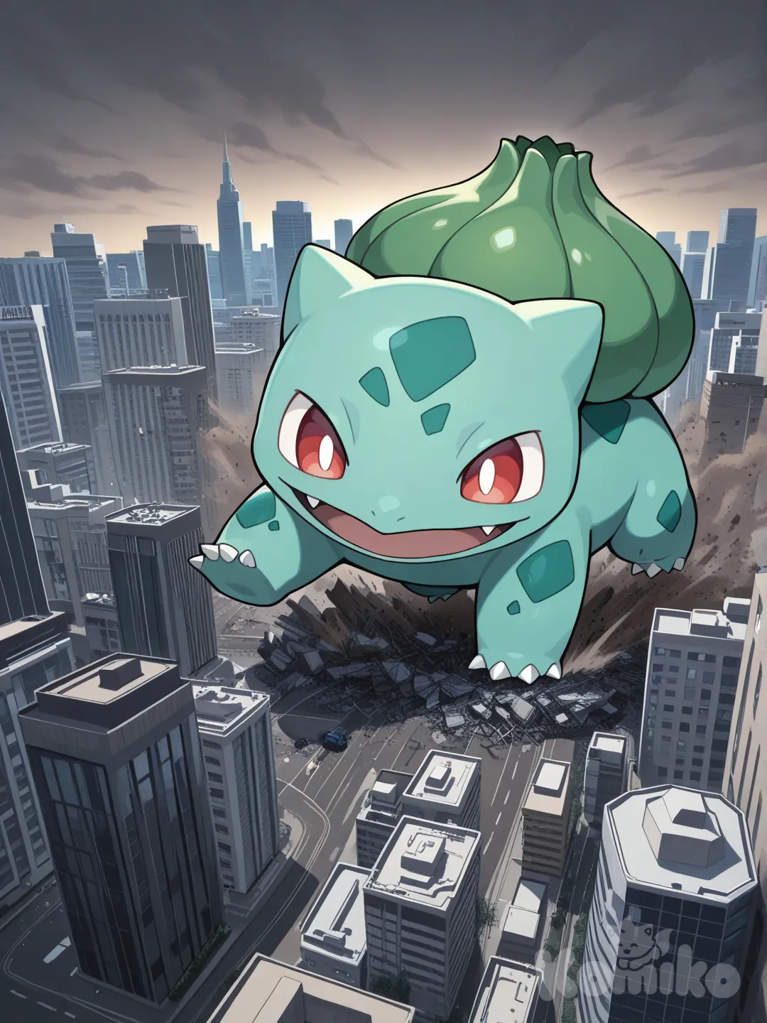 @Bulbasaur become giant.